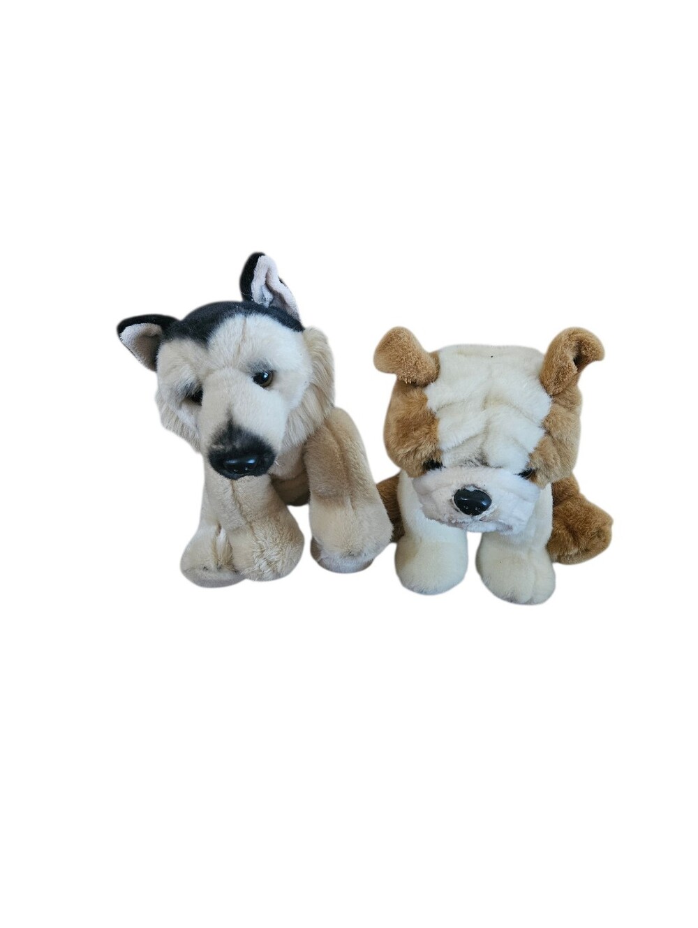 Ganz Stuffed Dog Puppies Bulldog And German Shepperd